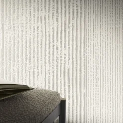 Glamora Carta da Parati Rilievi Bianca