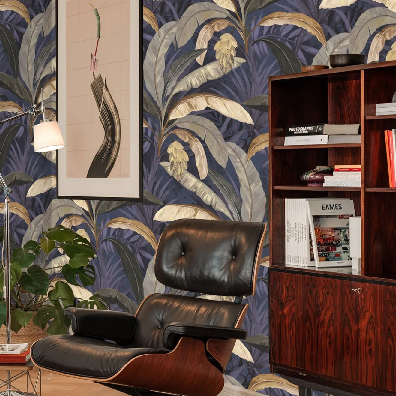 Wallpapers4Beginners Carta da parati scura con banane tropicali nella giungla selvaggia