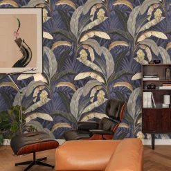 Wallpapers4Beginners Carta da parati scura con banane tropicali nella giungla selvaggia