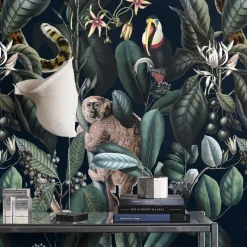 Wallpapers4Beginners Carta da parati scura della giungla selvaggia tropicale