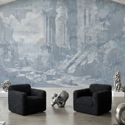 MaVoix Carta da parati Storm Of Stones And Shadows azzurra di Magnus Gjoen