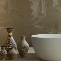 MaVoix Carta da parati Storm of Stones and Shadows Tortora edition di Magnus Gjoen