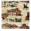 Wallpapers4Beginners Carta da Parati Vintage Western con Cowboy e Cavalli