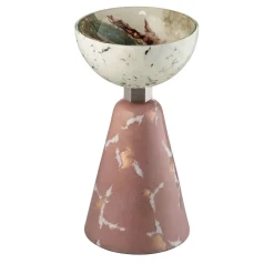 Incalmi Centrotavola Alchimie in vetro di Murano Rosa Quarzo