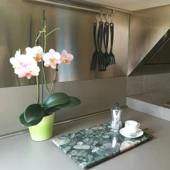 Espidesign by Paola Speranza Centrotavola Convivio in Marmo Verde Marinace Lucido