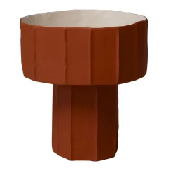 Paola Paronetto Centrotavola Coppa Ninfea Corteccia D9/Kaki