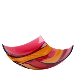 Corsi Design Factory Centrotavola Grande Stripe Basket Giallo e Fucsia di Enzo Mari