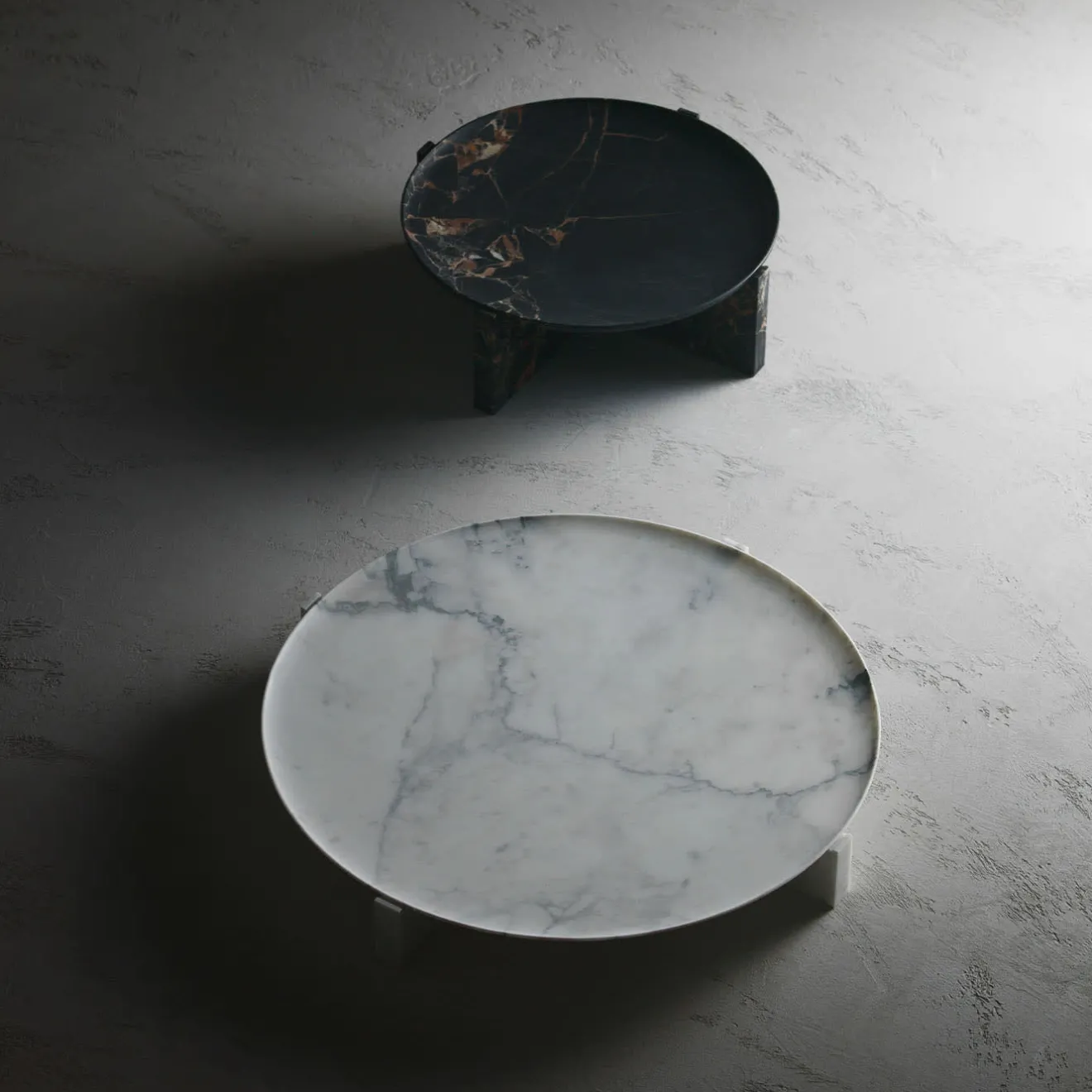 Kreoo Centrotavola in marmo nero e oro Imperial M