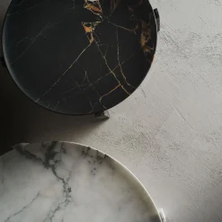 Kreoo Centrotavola in marmo nero e oro Imperial M