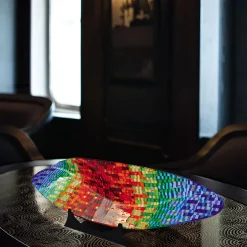 VéVé Glass Centrotavola in vetro di Murano Onda Impression di Andrea Orso