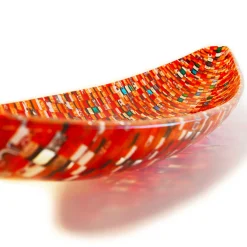 VéVé Glass Centrotavola in vetro di Murano rosso Gondola Sunshine di Andrea Orso
