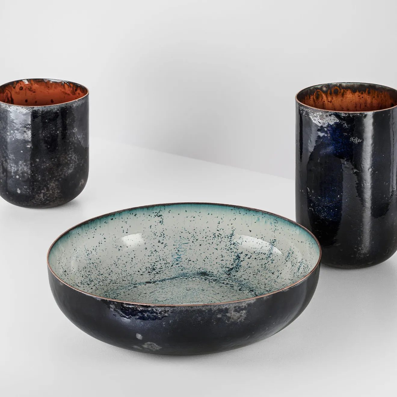 Incalmi Centrotavola Mercurio Smalto Avorio C