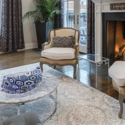 VéVé Glass Centrotavola Rombo esagonale in vetro di Murano blu di Andrea Orso