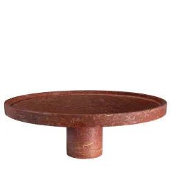 MMairo Centrotavola Rosso in Travertino Inside Out di Karen Chekerdjian