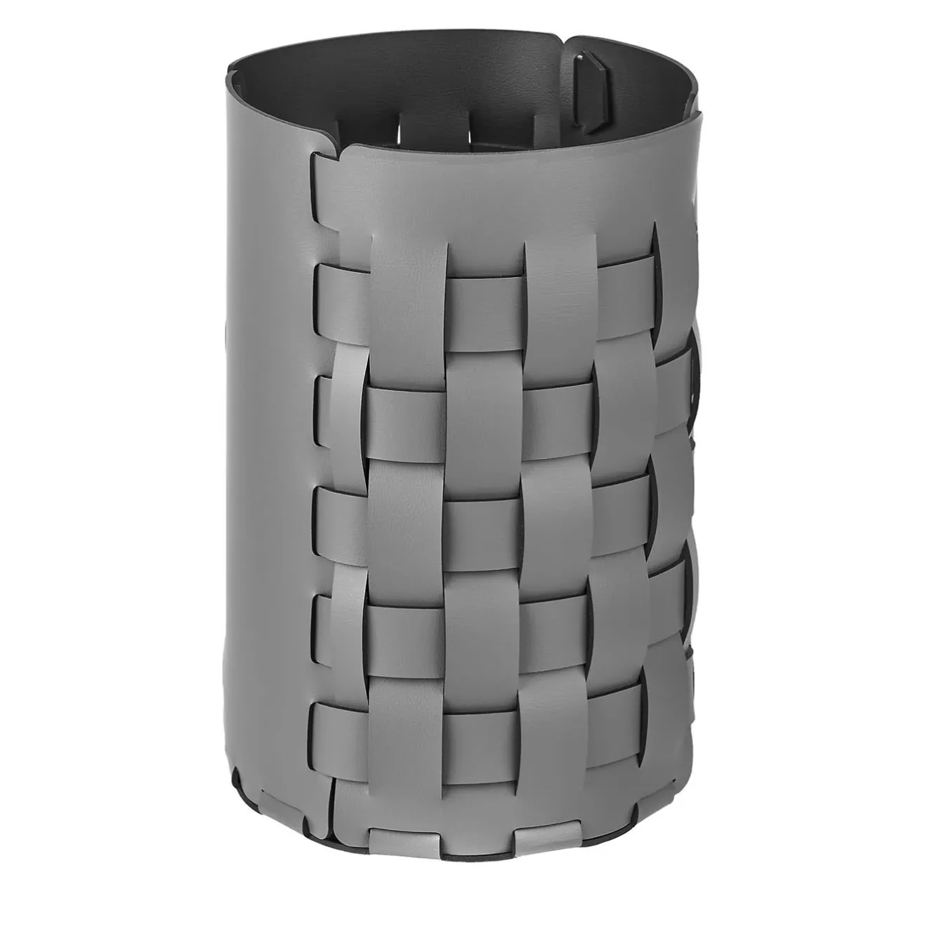 ADJ Style Cestino Bottega in pelle grigia e nera