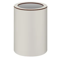 ADJ Style Cestino In Pelle Bianca