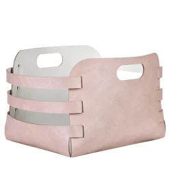 ADJ Style Cestino in pelle Riga Ash Rose e Oyster
