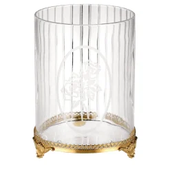 Il Paralume Marina Cestino per rifiuti in cristallo rosa