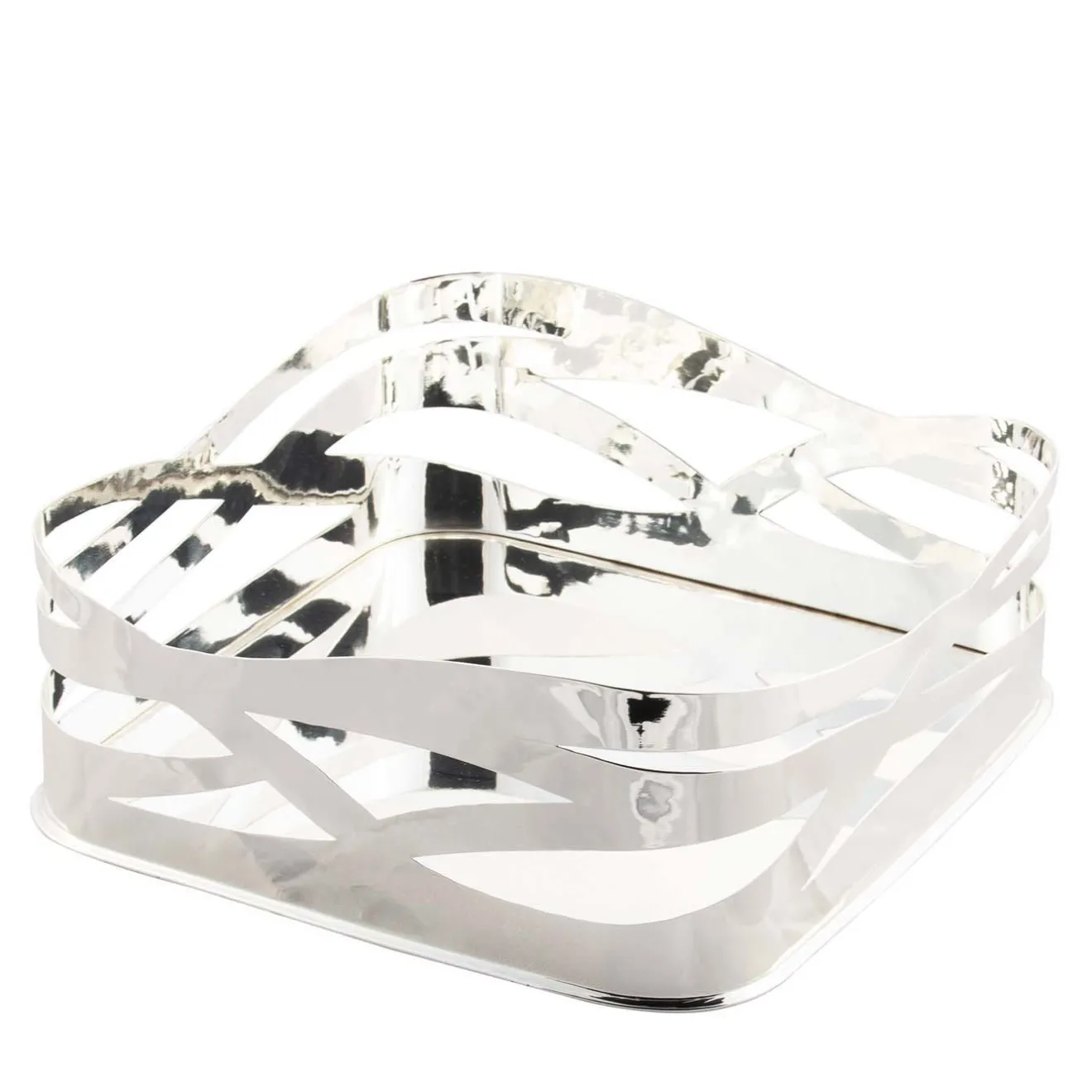 Bragagnolo Argenti Cestino quadrato Onde