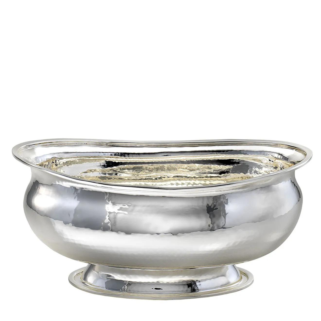 Bragagnolo Argenti Ciotola centro tavola ovale stile inglese in argento