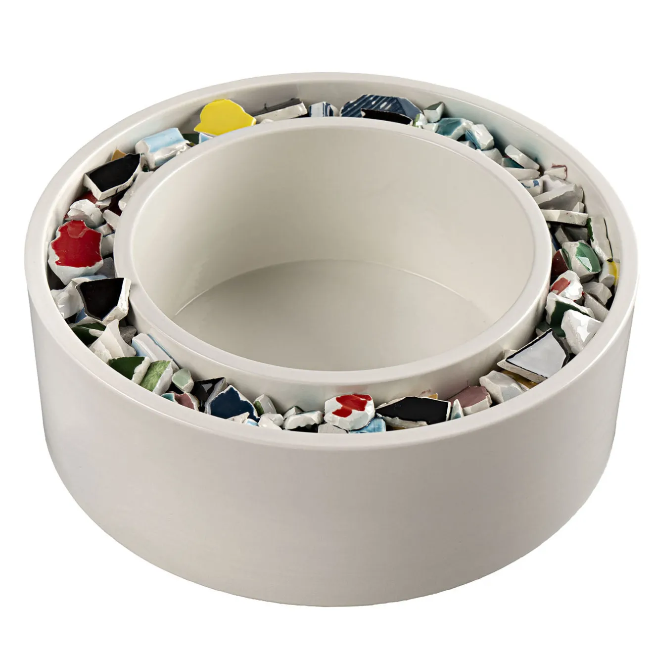 Bitossi Ceramiche Ciotola centrotavola con frammenti policromi di Duccio Maria Gambi