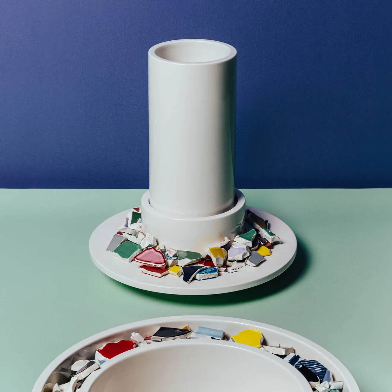 Bitossi Ceramiche Ciotola centrotavola con frammenti policromi di Duccio Maria Gambi