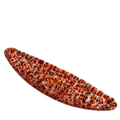 VéVé Glass Ciotola centrotavola con fiocchi rossi Gondola