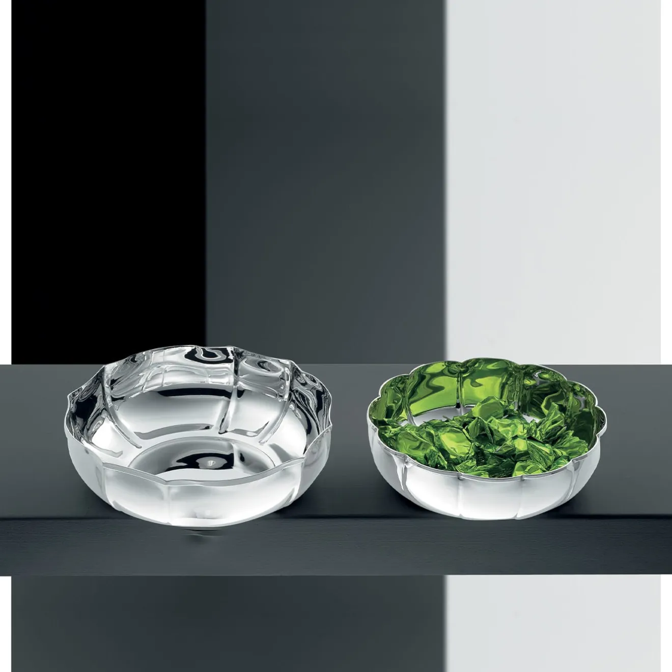 Bragagnolo Argenti Ciotola centrotavola in ottone placcato argento