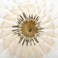 Officine di Murano 1295 Ciotola con piede in oro 24 carati e nero