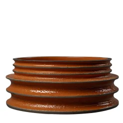 Bitossi Ceramiche Ciotola Revolver arancione e marrone di Christoph Radl