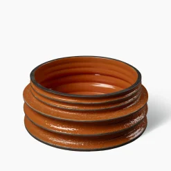 Bitossi Ceramiche Ciotola Revolver arancione e marrone di Christoph Radl