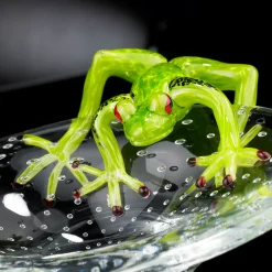 VGnewtrend Ciotola rotonda con rana verde