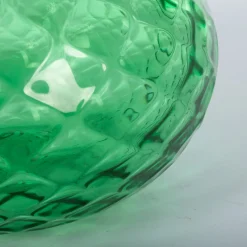 Officine di Murano 1295 Cipolla Balloton Vaso verde con bordo blu