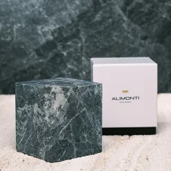 Alimonti Milano Colpo Da Maestro Scultura cubica scura di grandi dimensioni