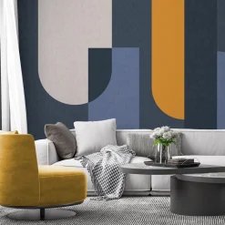 Officinarkitettura Composition Blue Bhaus 100 Carta da parati