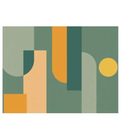 Officinarkitettura Composition Green Bhaus 100 Carta da parati