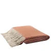 LO Decor Coperta arancione con frange Zibelline 100% cashmere