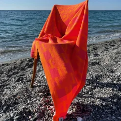 Lanificio Leo Coperta arancione Plusminus Bio di Angela Lorenz