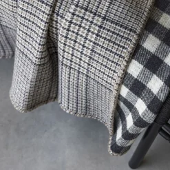 Alonpi Coperta Babette double-face a quadri piccoli