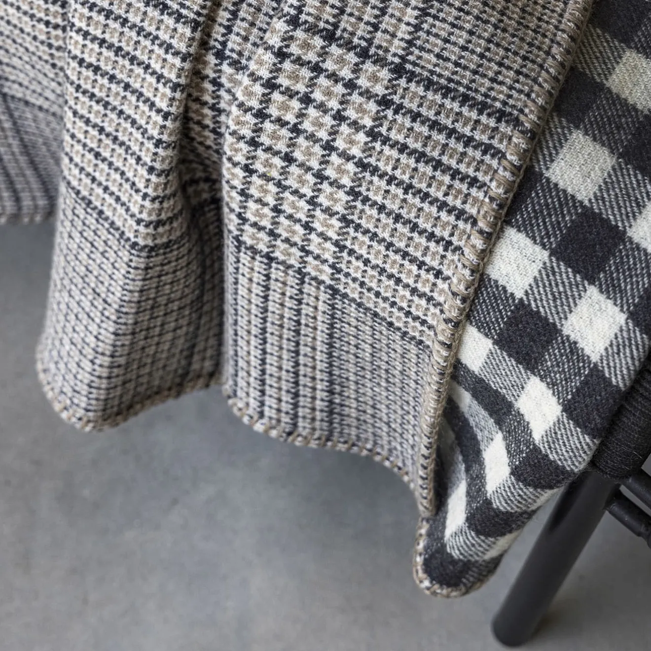 Alonpi Coperta Babette double-face a quadri piccoli