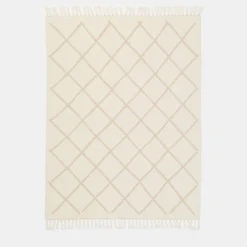 Villa Como Coperta beige a motivi geometrici