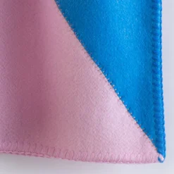 Masserano Cashmere Coperta Biella rosa e blu