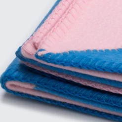 Masserano Cashmere Coperta Biella rosa e blu