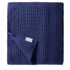 UnoCashmere Coperta di cashmere blu grande a punto briaco #1
