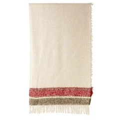 The House of Lyria Coperta Futuro con frange a righe policrome