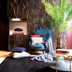 UnoCashmere Coperta grande in cashmere azzurro