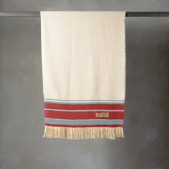 The House of Lyria Coperta Grottesco a righe policrome in seta e lana #3