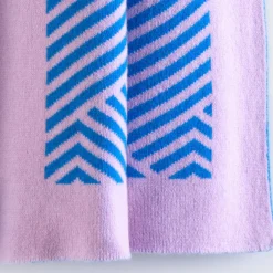 Masserano Cashmere Coperta Mila blu e rosa