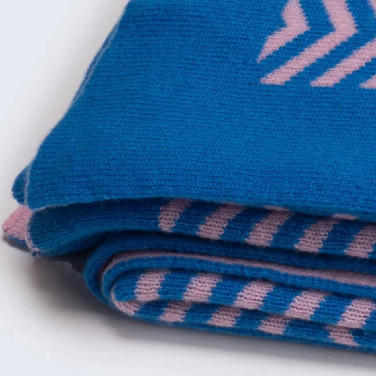 Masserano Cashmere Coperta Mila blu e rosa