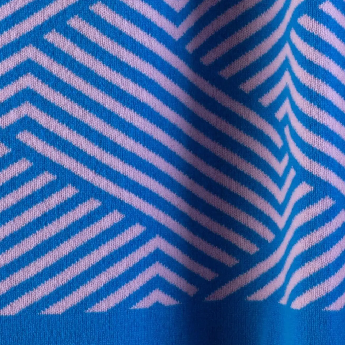 Masserano Cashmere Coperta Mila blu e rosa